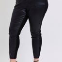  Judy Blue High Waist Faux Leather & Denim Skinny 88810 - Plus