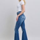  Judy Blue High Waist Contrast Wash Destroy Flare Denim 88383 - Plus