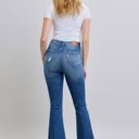  Judy Blue High Waist Contrast Wash Destroy Flare Denim 88383 - Plus