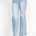  Judy Blue High Waist Side Seam Insert Detail Retro Wide Leg Denim 88766 - Plus