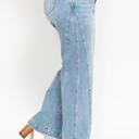  Judy Blue High Waist Side Seam Insert Detail Retro Wide Leg Denim 88766 - Plus