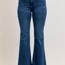  Judy Blue High Waist Mitered Pocket & Pintuck Flare Denim Jeans 881079