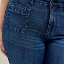  Judy Blue High Waist Mitered Pocket & Pintuck Flare Denim Jeans 881079 - Plus