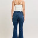  Judy Blue High Waist Mitered Pocket & Pintuck Flare Denim Jeans 881079 - Plus