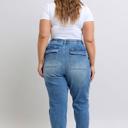  Judy Blue High Waist Cargo Cuff Jogger Denim Jeans 88909 - Plus
