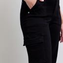  Judy Blue High Waist Cargo Wide Leg Black Denim Jeans 88886