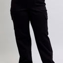  Judy Blue High Waist Cargo Wide Leg Black Denim Jeans 88886 - Plus