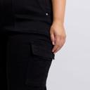  Judy Blue High Waist Cargo Wide Leg Black Denim Jeans 88886 - Plus