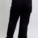  Judy Blue High Waist Cargo Wide Leg Black Denim Jeans 88886 - Plus