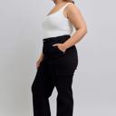  Judy Blue High Waist Cargo Wide Leg Black Denim Jeans 88886 - Plus