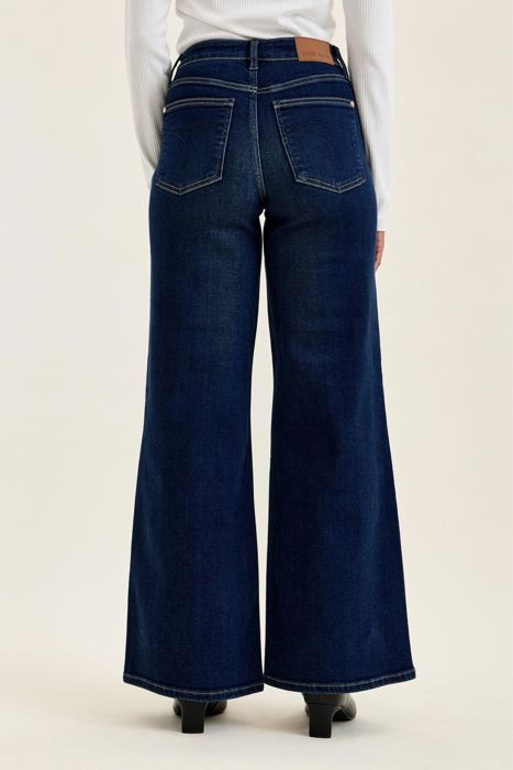 Judy Blue High Waist Lux Dark Retro Wide Leg Jeans