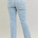  Judy Blue High Waist 90's Back Rip Straight Denim Jeans 82600 - Plus