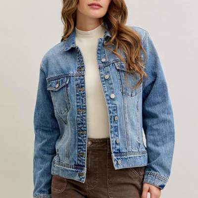 Judy Blue Rigid Magic Boyfriend Denim Jacket 7887