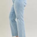  Judy Blue High Waist 90's Back Rip Straight Denim Jeans 82600 - Plus