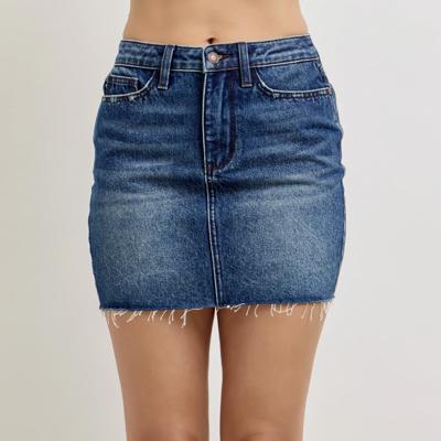 Judy Blue High Waist Rigid Magic Denim Skirt 2843