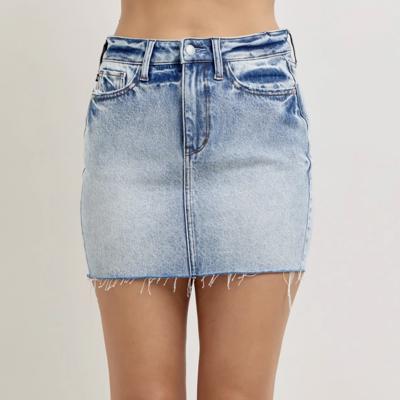 Judy Blue High Waist Rigid Magic Denim Skirt 2842