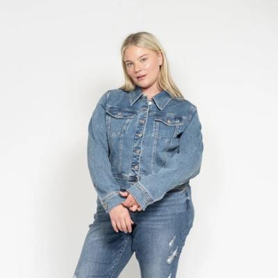 Judy Blue Classic Vintage Wash Denim Jacket 7877