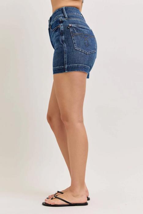 Judy Blue High Waist Tummy Control Slim Denim Short 150350