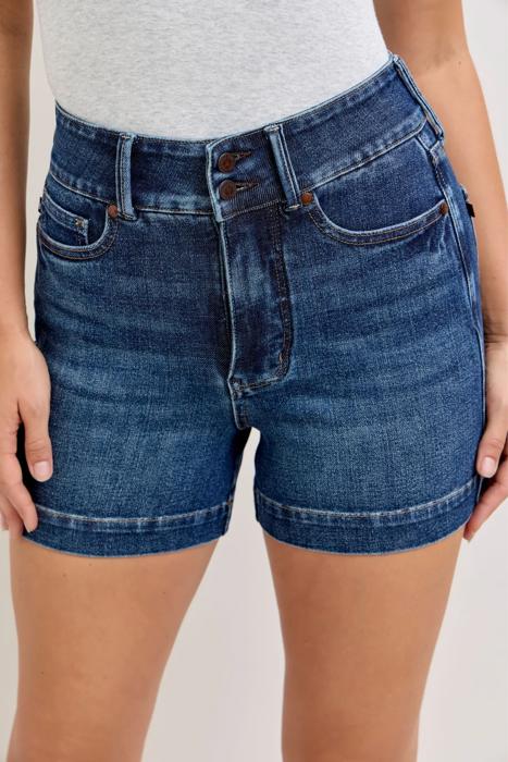 Judy Blue High Waist Tummy Control Slim Denim Short 150350