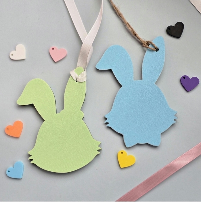 Personalized Wooden Easter Bunny Name Tag