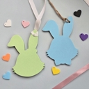  Personalized Wooden Easter Bunny Name Tag