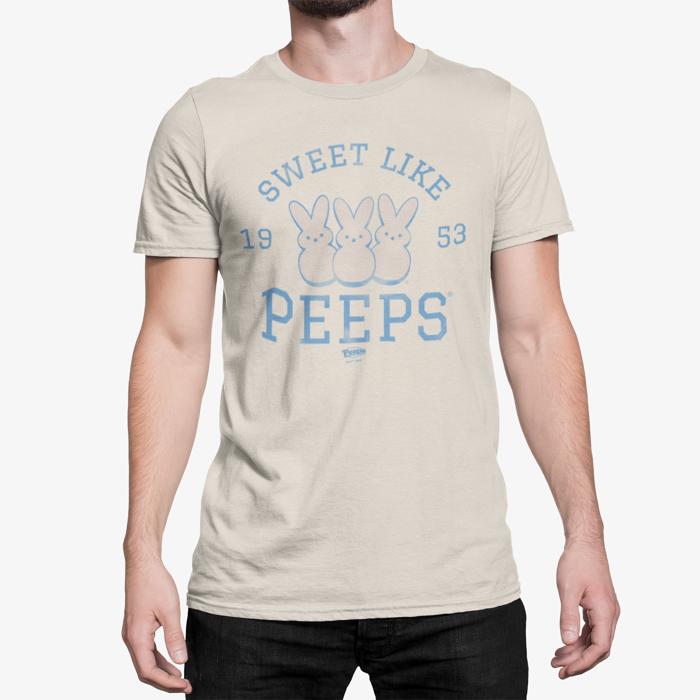 PEEPS® Sweet Like PEEPS® Tee | Bunny Vintage T-Shirt – Retro Easter Graphic Tee | Officially Licensed Spring Nostalgia Shirt