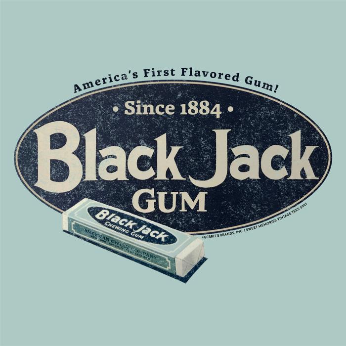 Vintage Black Jack - America's First Flavored Gum Tee I Officially Licensed Unisex Graphic T-Shirt