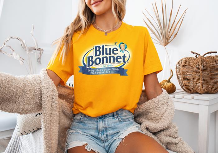 Official Blue Bonnet® T-Shirt – Retro Margarine Logo Tee | Vintage Brand Shirt