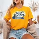 Small Yellow Gold Official Blue Bonnet® T-Shirt – Retro Margarine Logo Tee | Vintage Brand Shirt