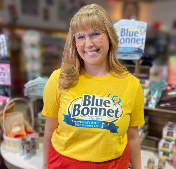 Official Blue Bonnet® T-Shirt – Retro Margarine Logo Tee | Vintage Brand Shirt