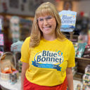 Small Yellow Gold Official Blue Bonnet® T-Shirt – Retro Margarine Logo Tee | Vintage Brand Shirt