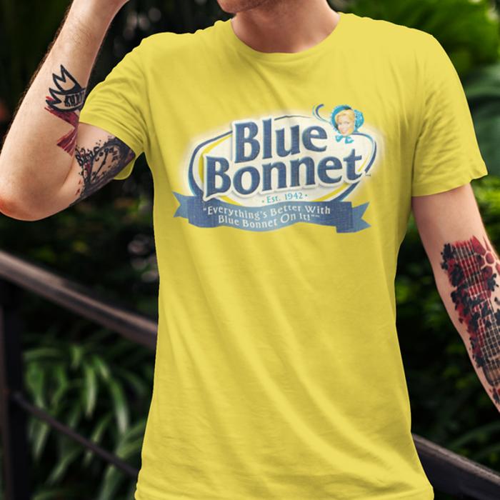 Official Blue Bonnet® T-Shirt – Retro Margarine Logo Tee | Vintage Brand Shirt