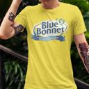 Small Yellow Gold Official Blue Bonnet® T-Shirt – Retro Margarine Logo Tee | Vintage Brand Shirt