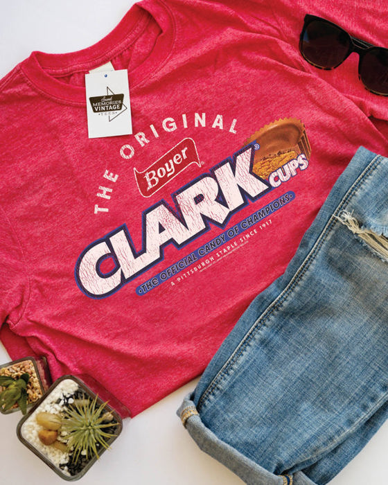 Boyer® Clark® Cups the Original Tee – Vintage Retro Candy Logo T-Shirt