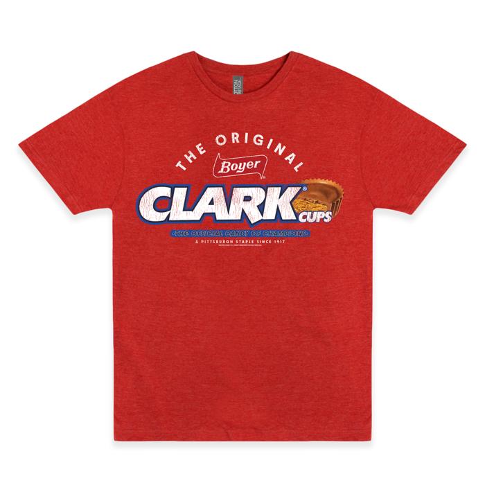 Boyer® Clark® Cups the Original Tee – Vintage Retro Candy Logo T-Shirt