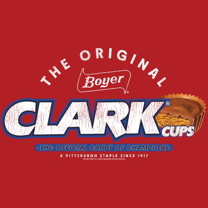Boyer® Clark® Cups the Original Tee – Vintage Retro Candy Logo T-Shirt