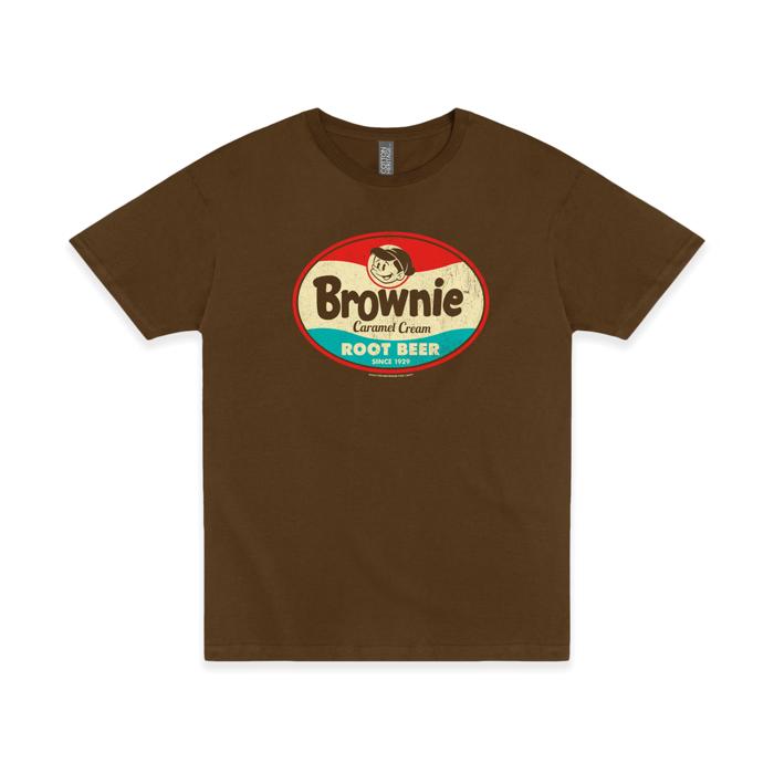 Brownie™ Caramel Cream Root Beer Tee | Vintage Soda Unisex Graphic T-Shirt