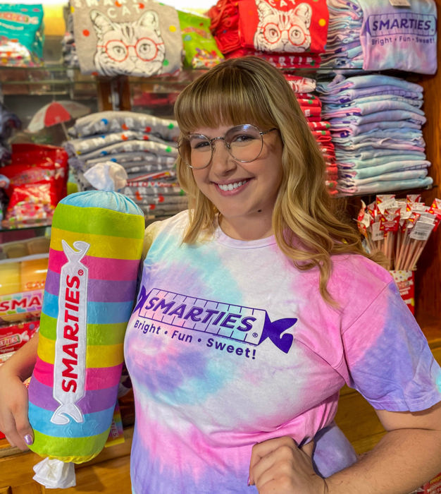 Smarties® Bright • FUN • Smarties Tie-Dye Tee – Vintage Candy Unisex Graphic T-Shirt