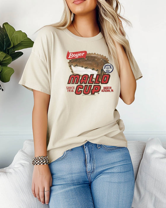 Boyer® Mallo Cup® Vintage Tee – Retro Candy Logo Tee