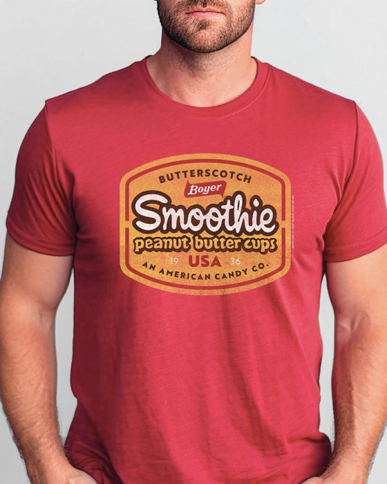 Boyer® Smoothie Peanut Butter Cups T-Shirt – Vintage Retro Candy Logo Tee