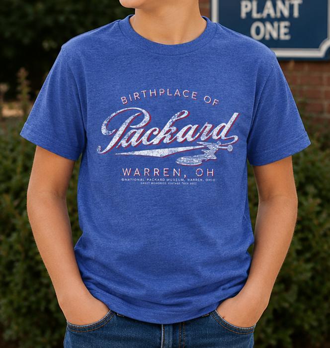 Packard the Birthplace of Packard Car Warren, OH Tee - Youth