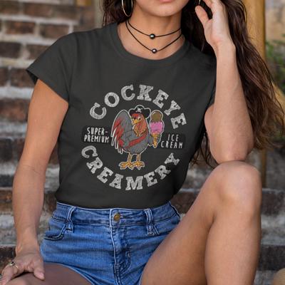 Cockeye Creamery Vintage Circle Tee – Warren, OH Unisex Graphic T-Shirt