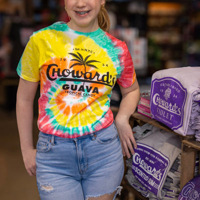 Choward's Guava Tropical Tie-Dye Tee – Vintage Candy Unisex Graphic T-Shirt