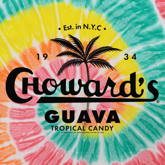 Choward's Guava Tropical Tie-Dye Tee – Vintage Candy Unisex Graphic T-Shirt