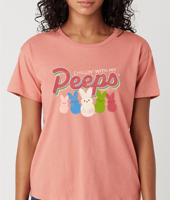 PEEPS® Chillin' With My Peeps Tee – Vintage Marshmallow Unisex Graphic T-Shirt