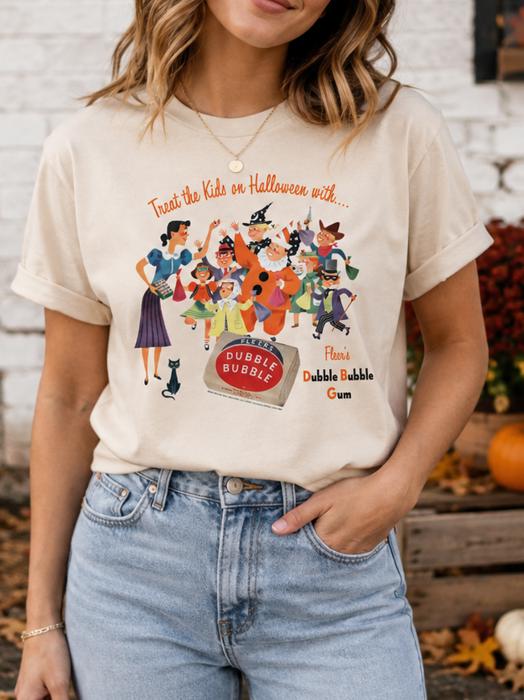 Dubble Bubble® Treat the Kids on Halloween Tee | Vintage-Inspired T-Shirt | Fall Halloween Trick-or-Treat Apparel