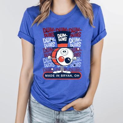 Dum Dums® Parade Ready Drummer Tee – Retro Candy Unisex Graphic T-Shirt