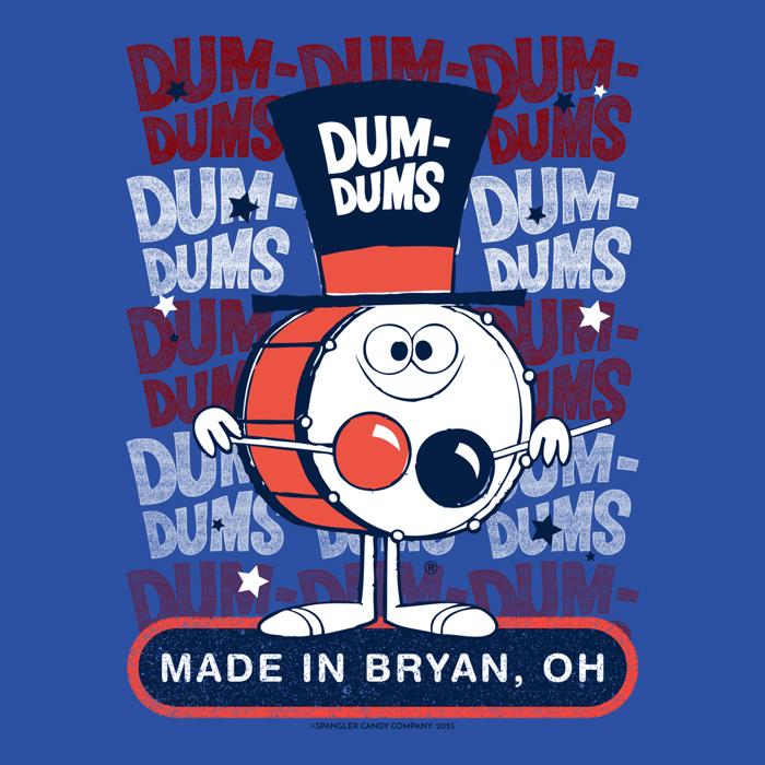 Dum Dums® Parade Ready Drummer Tee – Retro Candy Unisex Graphic T-Shirt