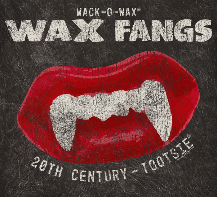 Wack-O-Wax® FANGS Black Mineral Wash Tee – Vintage Unisex Graphic T-Shirt