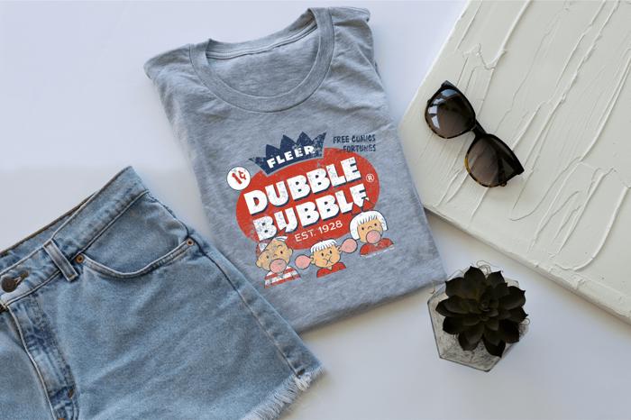 Dubble Bubble® Fleer Free Comics & Fortunes Retro Bubble Gum Unisex Tee